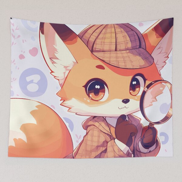 Item preview, Fox in Sherlockian Style designed and sold by Dicoart.
