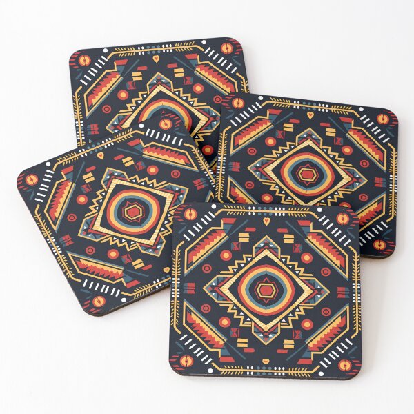 Item preview, Colorful Pueblo Indian tribal pattern designed and sold by dcrc.