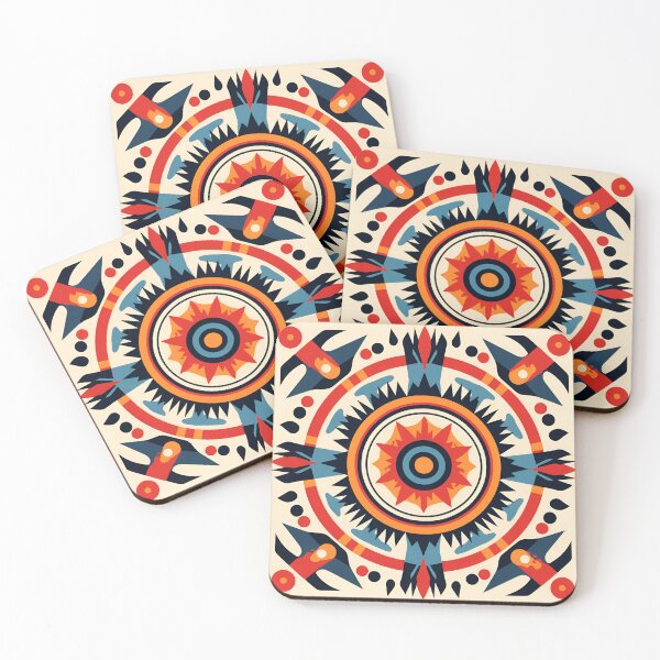 Item preview, colorful Pueblo indian tribal pattern designed and sold by dcrc.
