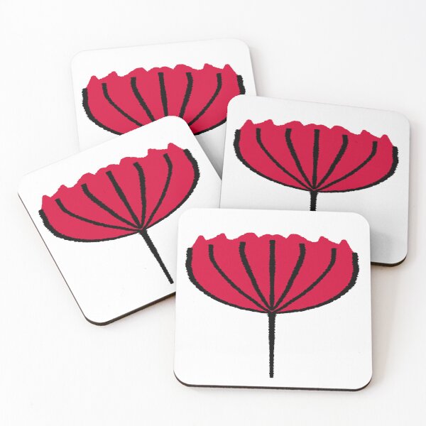 Item preview, Red flower illustration  designed and sold by ElleJayeDesign.