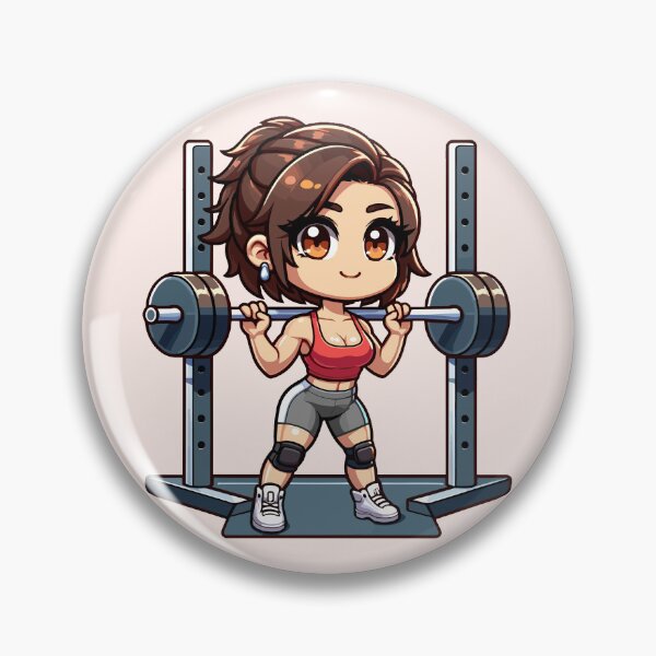 Aperçu de l'œuvre Strong Gym Girl - Gardez vos squats bas et vos standards élevés créée et vendue par Monkey-Bar.