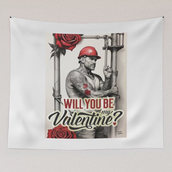Item preview, Will You Be My Valentine; Scaffolder; designed and sold by StickerApe.
