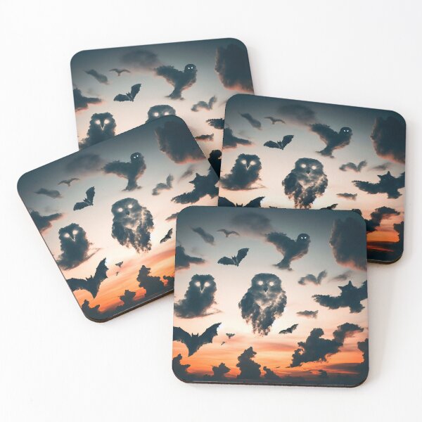 Item preview, Cloud Owl and bats designed and sold by NickoGibson.