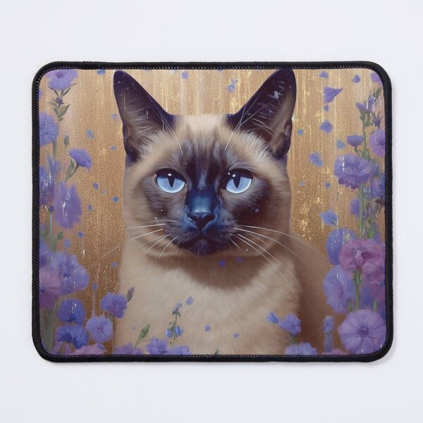 Item preview, Luxe Siamese Painting designed and sold by Nocturne  Paws.