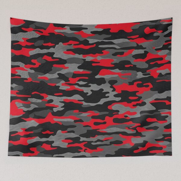 Item preview, Red and Black Camo designed and sold by TheCamoShop.