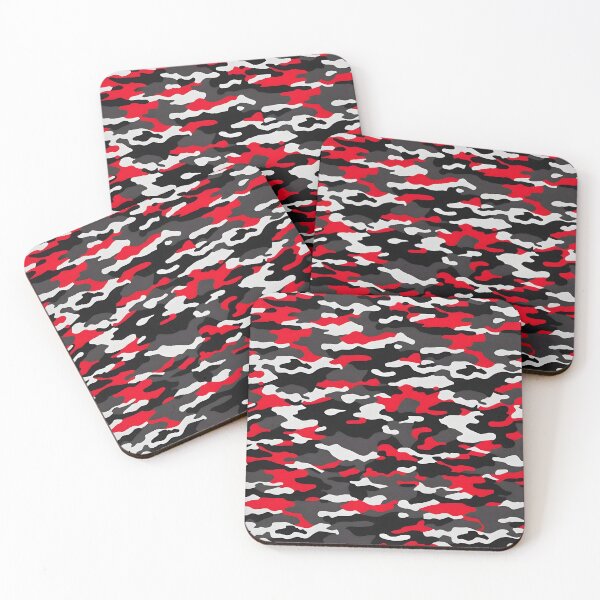Item preview, Red and Black Camo pattern designed and sold by TheCamoShop.