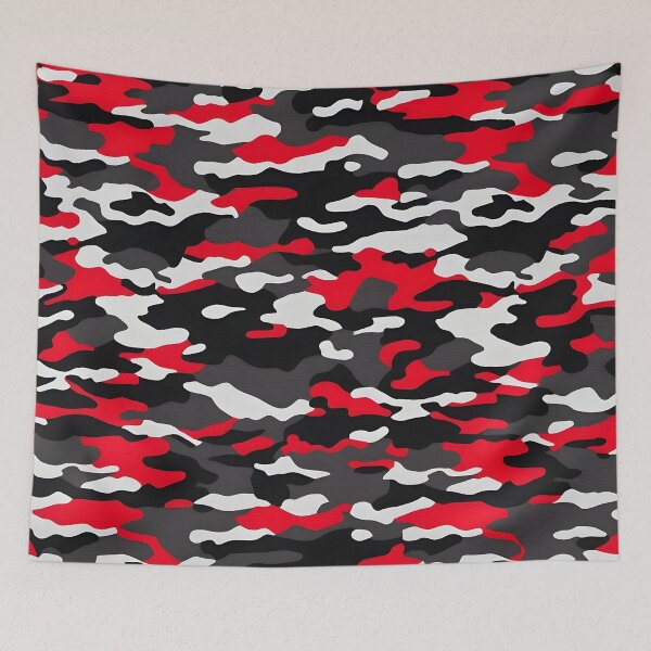 Item preview, Red and Black Camo pattern designed and sold by TheCamoShop.