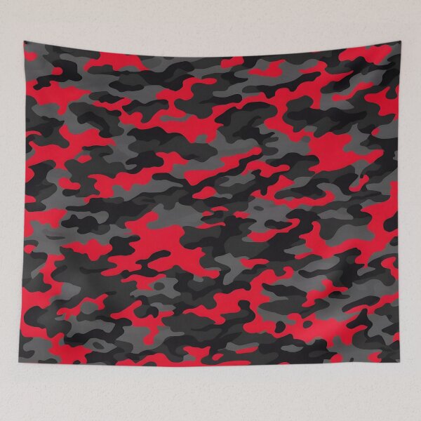 Item preview, Red and Black Camouflage print designed and sold by TheCamoShop.