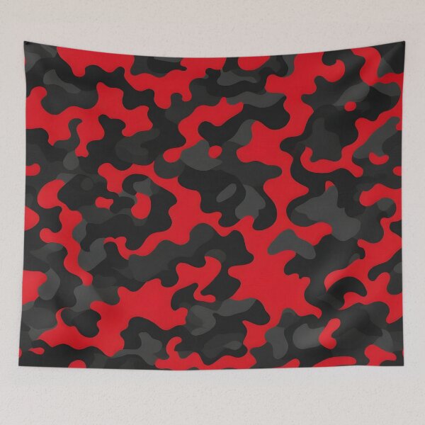 Item preview, Red and Black Camouflage pattern designed and sold by TheCamoShop.
