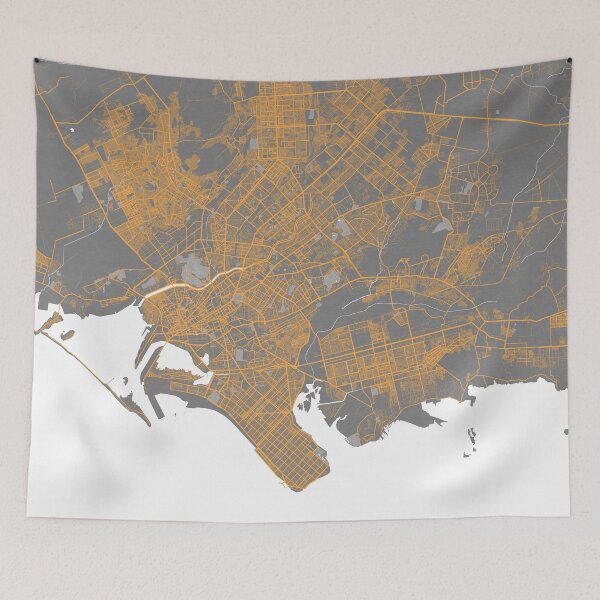 Item preview, Karachi City Map of Pakistan - Bauhaus designed and sold by deMAP.