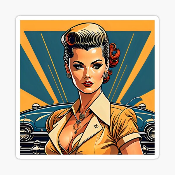 Vista previa del artículo con la obra «Reina del Rockabilly», diseñado y vendido por BoohouseBooks.