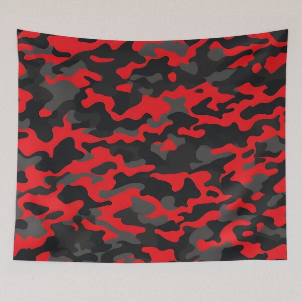 Item preview, Red and Black Camouflage designed and sold by TheCamoShop.