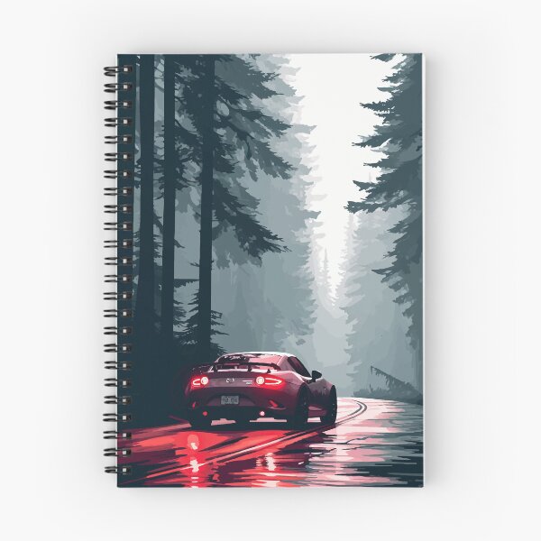 Item preview, Driving Gray MX5 RF on a rainy day designed and sold by NiceGoodBetter.
