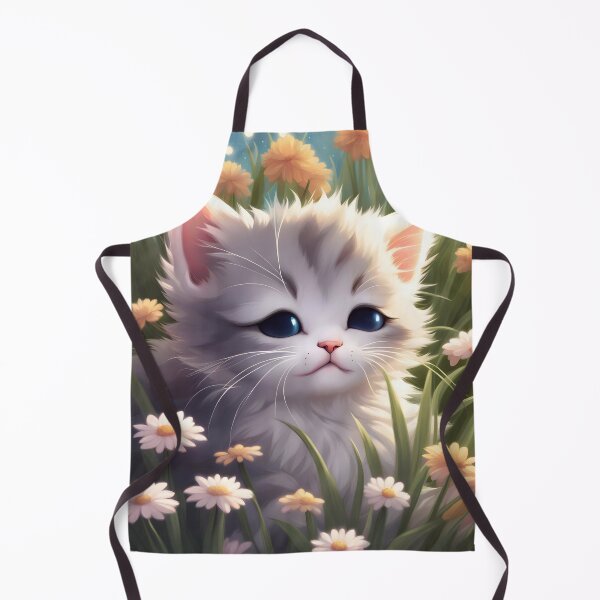 Artikelvorschau, Cute Kitten In A Field Of Flowers entworfen und verkauft von TheArtOfPat.
