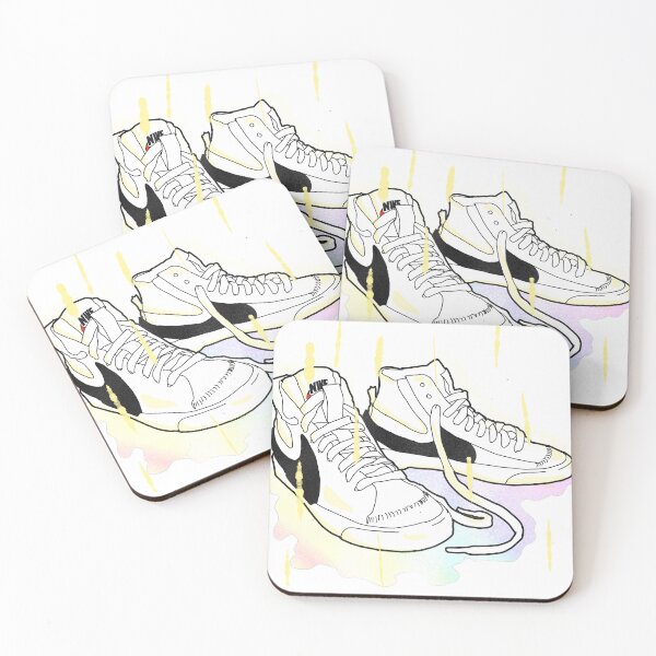 Item preview, Blazer 77 Jumbo melted rainbow rain - digital painting - sneaker art designed and sold by Dopamine Dumpster.