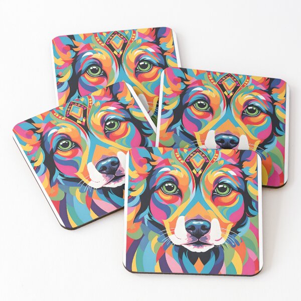 Item preview, Colourful Kaleidoscopic Dog designed and sold by JoyPhotoArt.