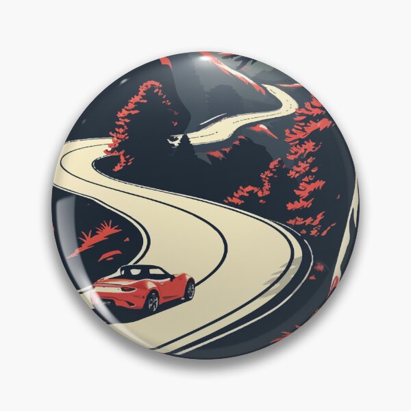 Item preview, Driving MX 5 top down on curvy mountain roads designed and sold by NiceGoodBetter.