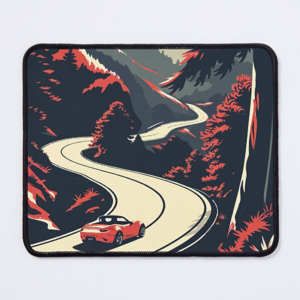 Item preview, Driving MX 5 top down on curvy mountain roads designed and sold by NiceGoodBetter.
