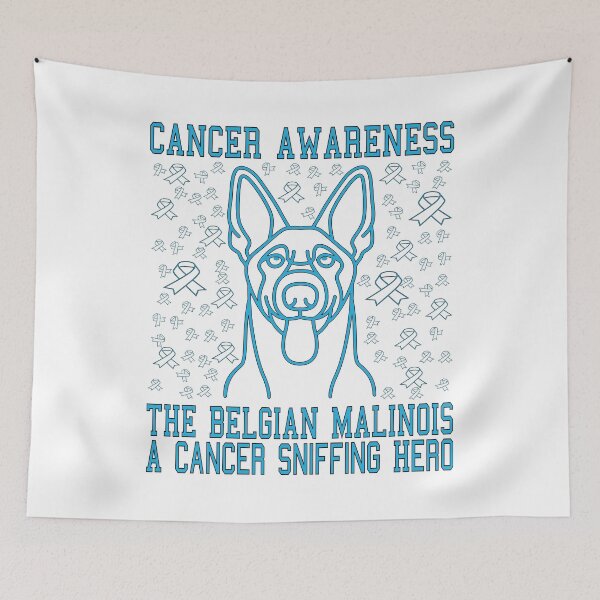 Item preview, THE BELGIAN MALINOIS A CANCER SNIFFING HERO, CANCER AWARENESS designed and sold by Rejiboustarts.