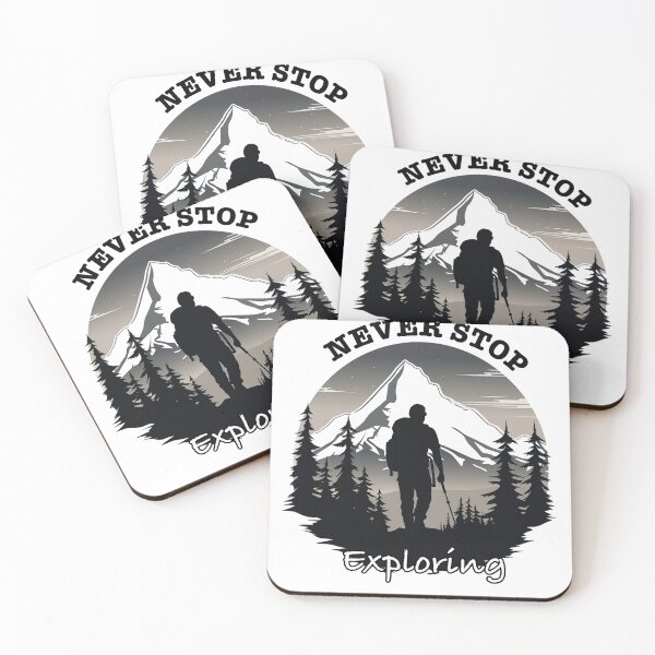 Item preview, Never Stop Exploring, Outdoors Hiking Adventure Design designed and sold by changingshores.