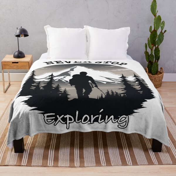 Item preview, Never Stop Exploring, Outdoors Hiking Adventure Design designed and sold by changingshores.