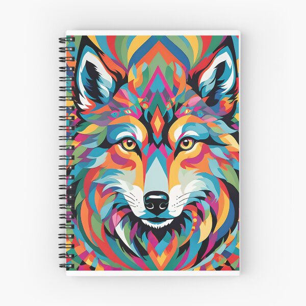 Item preview, Colourful Kaleidoscopic Wolf designed and sold by JoyPhotoArt.