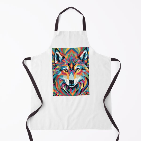 Item preview, Colourful Kaleidoscopic Wolf designed and sold by JoyPhotoArt.