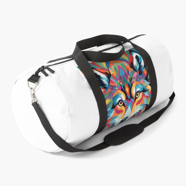 Item preview, Colourful Kaleidoscopic Wolf designed and sold by JoyPhotoArt.