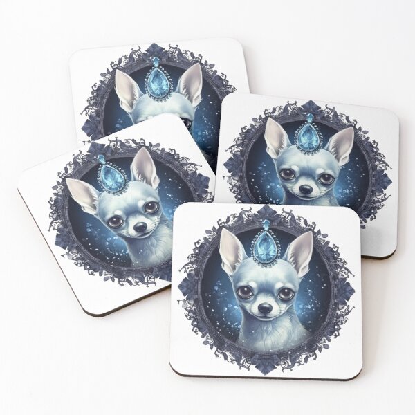 Item preview, Gemmed White Chihuahua designed and sold by Nocturne  Paws.
