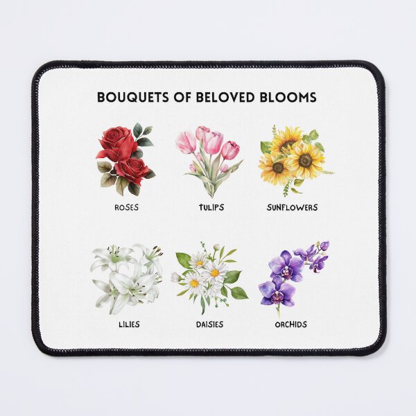 Item preview, 6 Bouquets of Beloved Blooms: Flower Lovers designed and sold by patternjp.