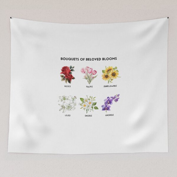 Item preview, 6 Bouquets of Beloved Blooms: Flower Lovers designed and sold by patternjp.