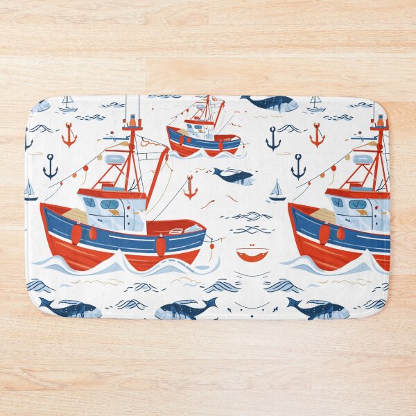 Item preview, cute with a fishing boat designed and sold by porbenjaporn.