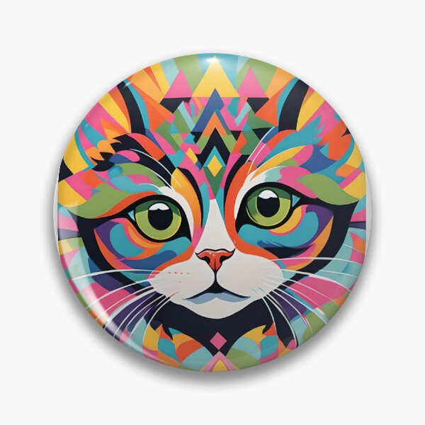 Item preview, Colourful Kaleidoscopic Cat designed and sold by JoyPhotoArt.