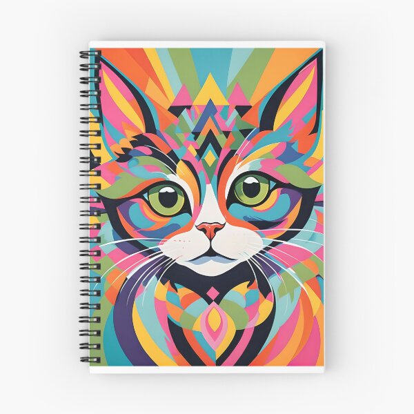 Item preview, Colourful Kaleidoscopic Cat designed and sold by JoyPhotoArt.
