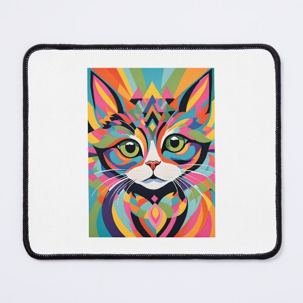 Item preview, Colourful Kaleidoscopic Cat designed and sold by JoyPhotoArt.