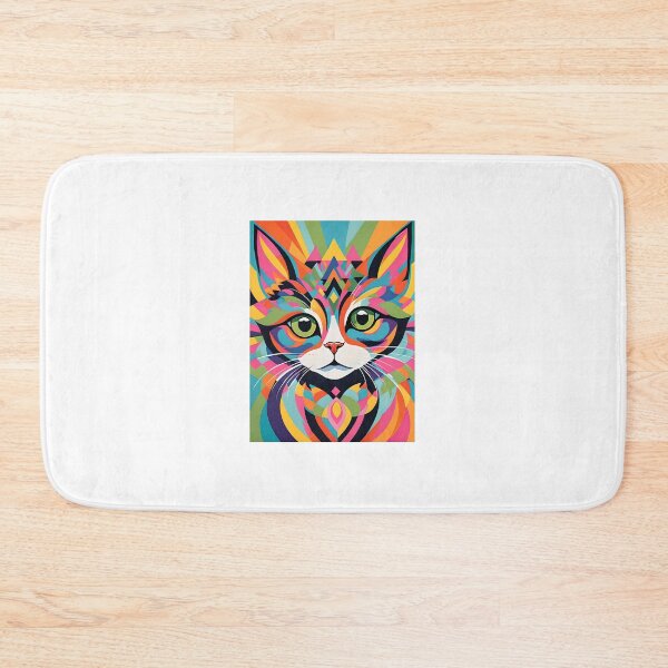 Item preview, Colourful Kaleidoscopic Cat designed and sold by JoyPhotoArt.