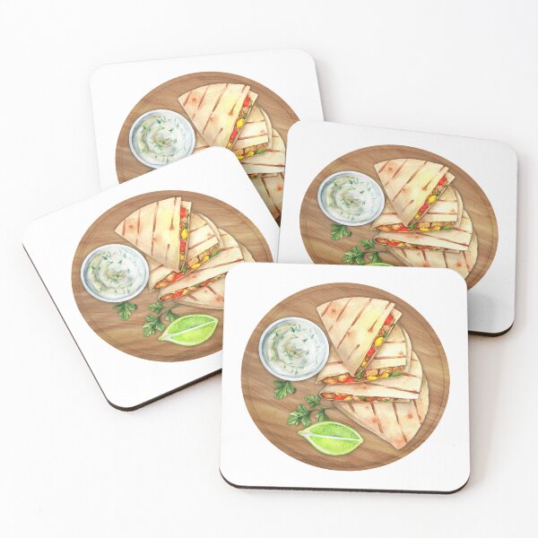 Item preview, Quesadilla With Chicken Corn And Pepper Watercolor designed and sold by BurchardWiley.