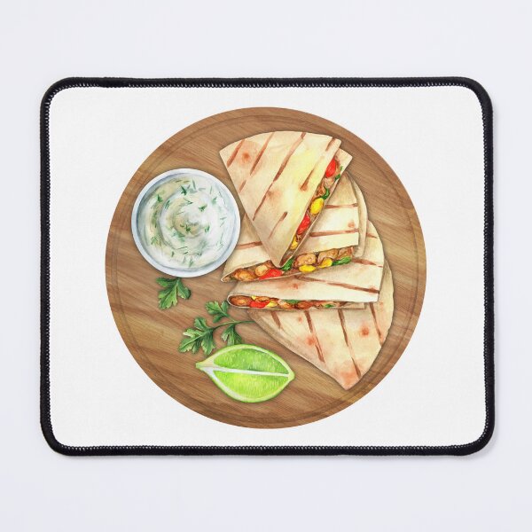 Item preview, Quesadilla With Chicken Corn And Pepper Watercolor designed and sold by BurchardWiley.