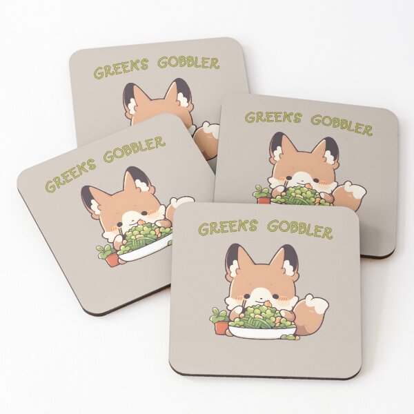 Item preview, Fox eating Salad designed and sold by LynZorArts.