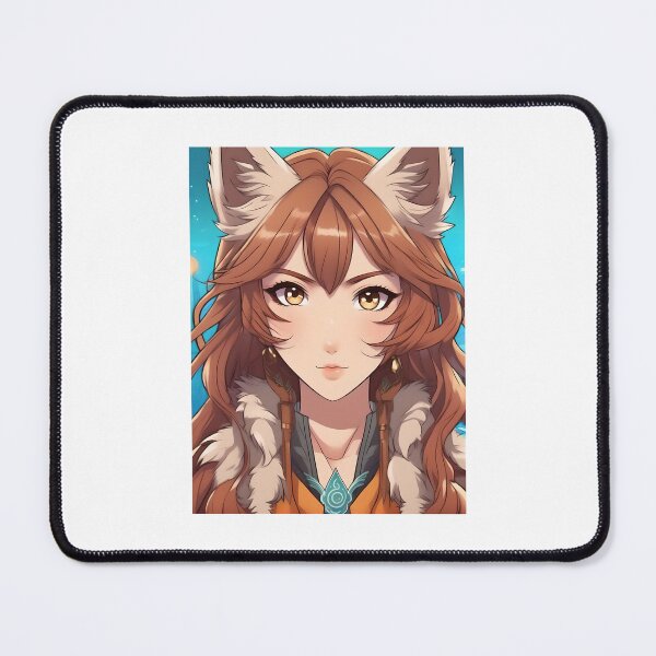 Item preview, Anime Portrait Of A Wolf-Girl designed and sold by JoyPhotoArt.