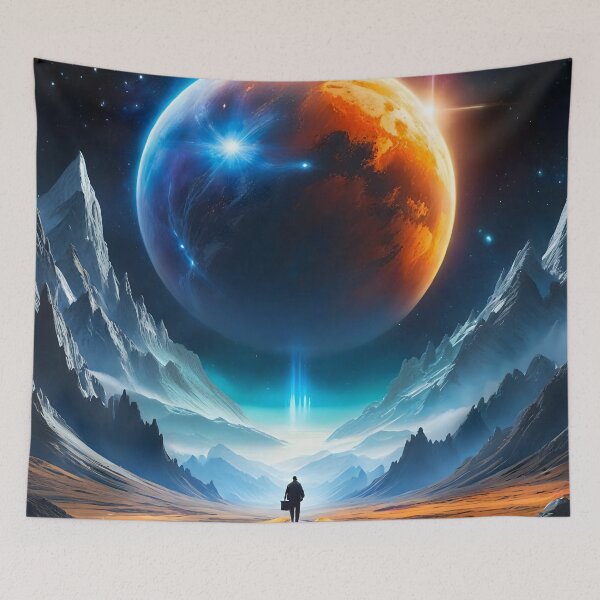 Item preview, Lone hiker on a mission to save a planet designed and sold by LordFalcon.