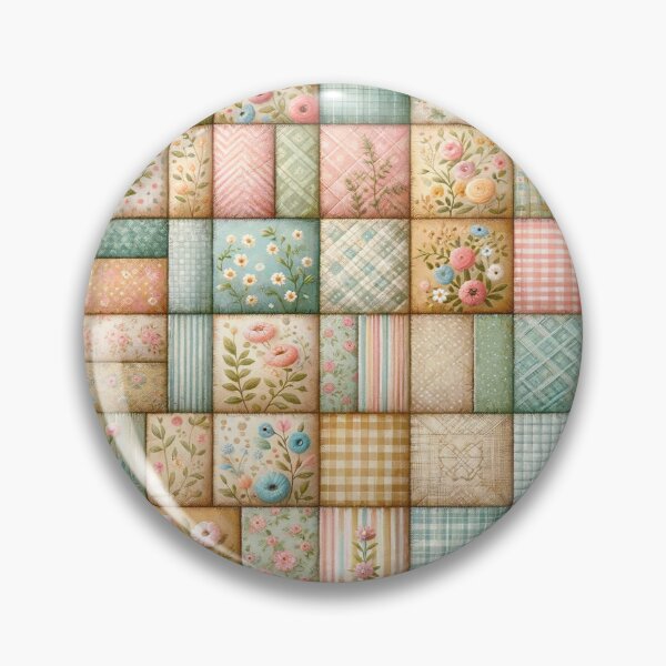Aperçu de l'œuvre Modèle de courtepointe patchwork de printemps créée et vendue par PinUpPizzazz.