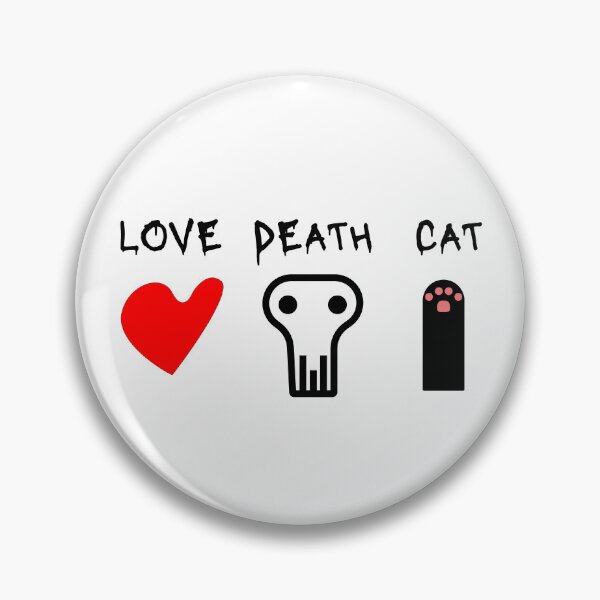 Item preview, Love Death and Cat, Adorable Combination  designed and sold by cutenesss.