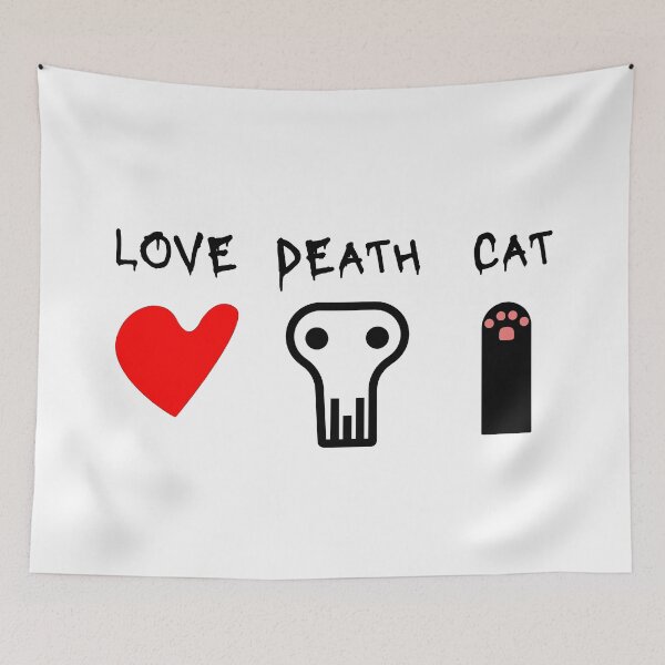 Item preview, Love Death and Cat, Adorable Combination  designed and sold by cutenesss.
