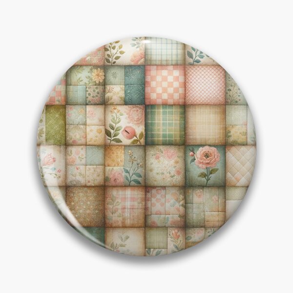 Aperçu de l'œuvre Modèle de courtepointe en patchwork inspiré du printemps créée et vendue par PinUpPizzazz.