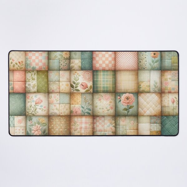 Item preview, Spring Inspired Patchwork Quilt Pattern designed and sold by PinUpPizzazz.