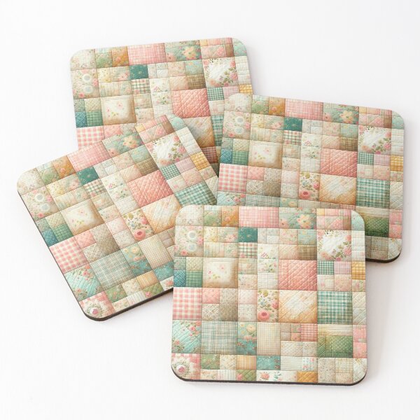Item preview, Spring Colored Patchwork Quilt Pattern designed and sold by PinUpPizzazz.