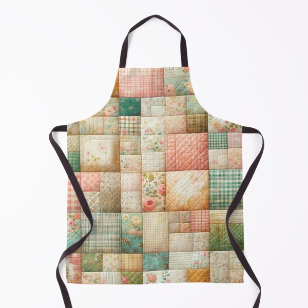Aperçu de l'œuvre Modèle de courtepointe en patchwork de couleur printanière créée et vendue par PinUpPizzazz.