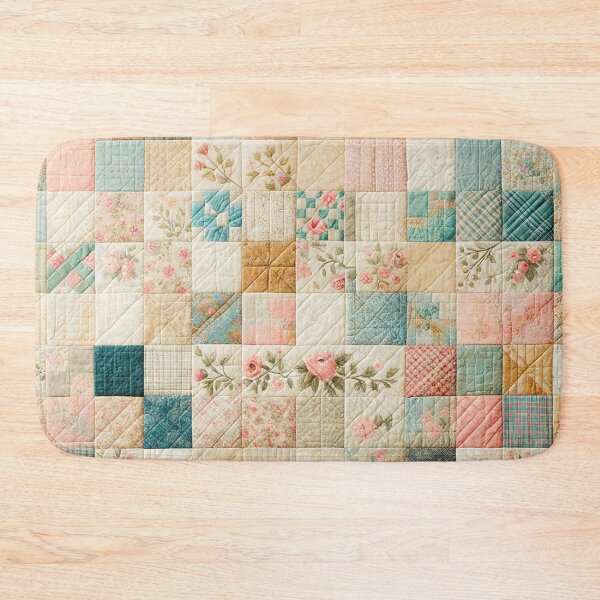 Item preview, Spring Colored Patchwork Quilt Pattern designed and sold by PinUpPizzazz.