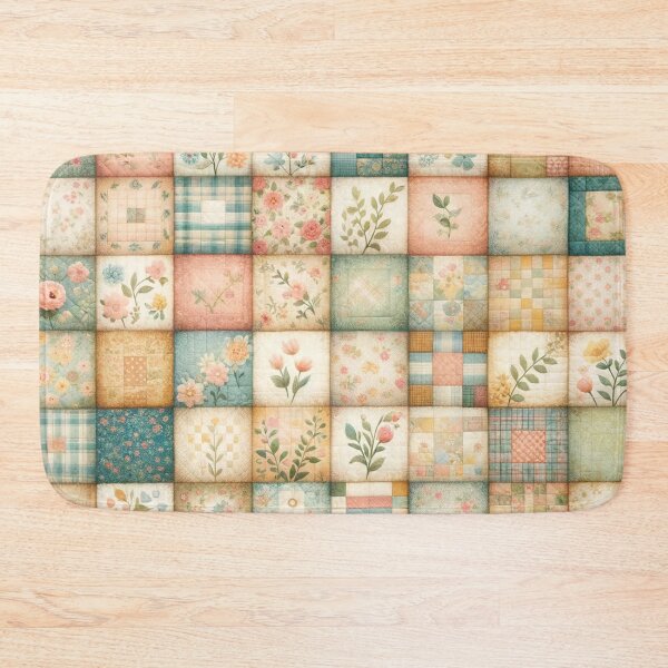 Item preview, Spring Inspired Patchwork Quilt Pattern designed and sold by PinUpPizzazz.